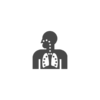Badge icon "Lungs (649)" provided by Jack Biesek, Gladys Brenner, Margaret Faye, Healther Merrifield, Kate Keating, Wendy Olmstead, Todd Pierce, Jamie Cowgill & Jim Bolek, from The Noun Project under The symbol is published under a Public Domain Mark