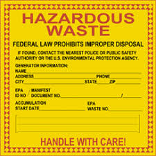 Hazardous Waste Warning