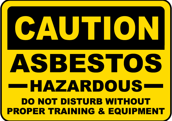 Asbestos Exposure Warning